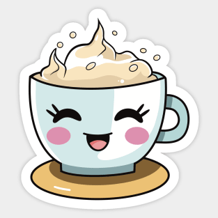 Cute Kawaii Cup of Coffee Sticker